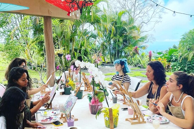 3-Hour Cup N Canvas Painting Party - The Outdoor Gazebo Setting and Star’s Castle Courtyard