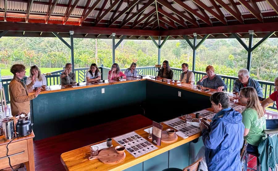 Big Island Hawaii: Craft Chocolate Tasting and Farm Tour - The tasting room view sets the tone before you taste
