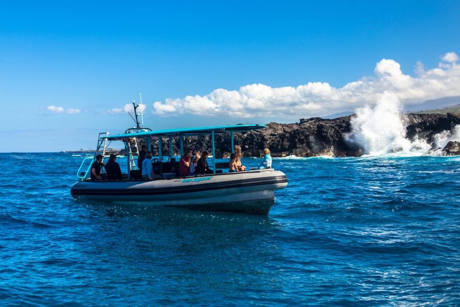 Big Island: South Kona Snorkeling and Coastline Exploration - Boat comfort and the speed factor on a rigid-hulled inflatable