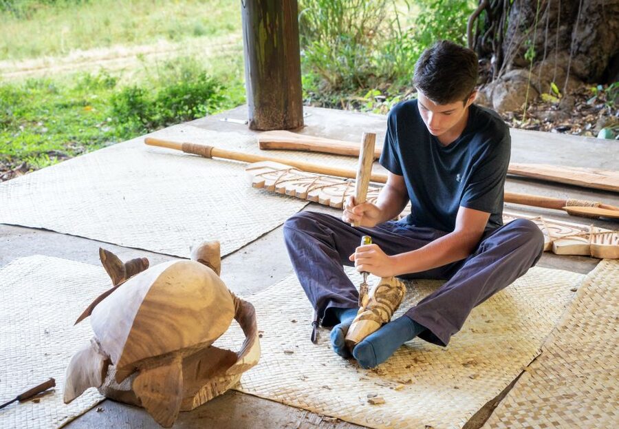 Big Island: Tiki Carving Workshop - Kona’s carving hut: the UTV ride sets the tone