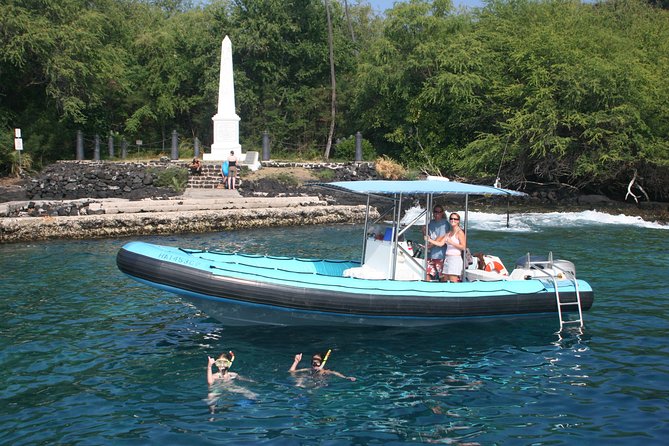 Captain Cook Snorkel Tour with Sea Caves and Lava Tubes - The RHIB boat ride: fast, close to the water, and not for everyone
