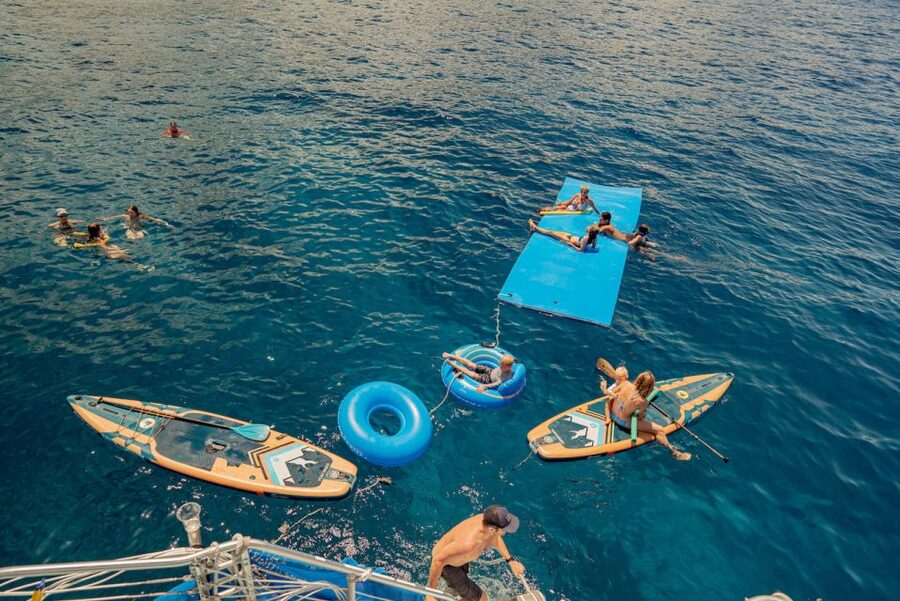 From Hawaii: Eco-Friendly Snorkeling Experience with BBQ - On-Board Fun Beyond Snorkeling: Slide, Jump Platform, and Kids Activities