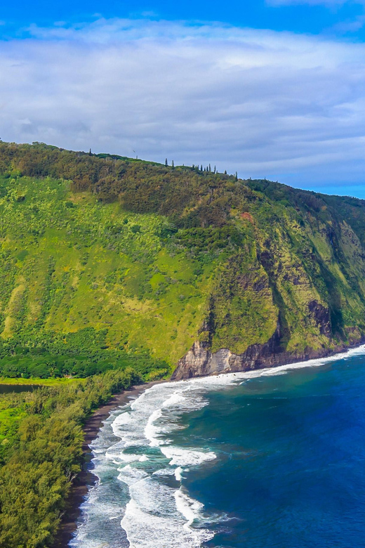 From Waikoloa: Kohala Coast Helicopter Adventure - The first minutes: waipi’o sea cliffs and an instant sense of scale