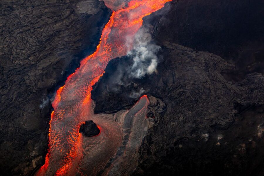 Hilo: Hawaii Volcanoes National Park Flight - Kilauea Caldera and Black Sand Coasts: The First Big Wow