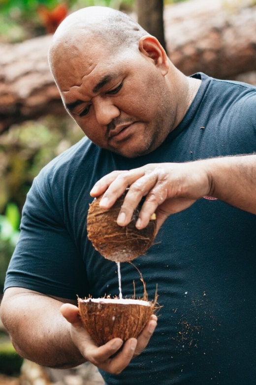Holualoa: Polynesian Culture ATV Tour - The Samoa Stop: Coconut Water and a Hands-On Demonstration