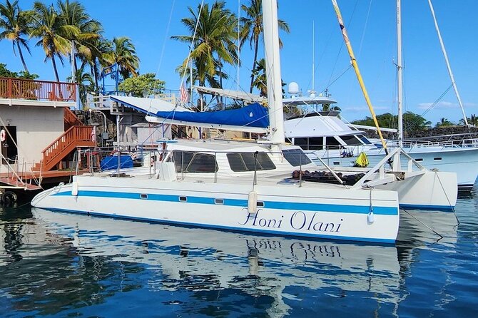 Kona Tradewind Catamaran Day Sail - Premium Bar Comfort: Drinks, Shade, Nets, and Real Restrooms
