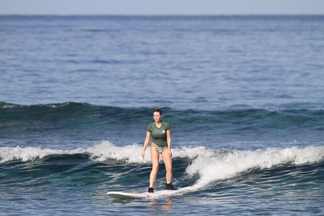 Premium group surf lessons- Kona’s Best Surf Lessons - Kahaluu Bay: where you’re actually learning to ride